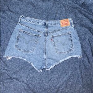 Levi's 501 Light Wash Denim Cutoff Shorts